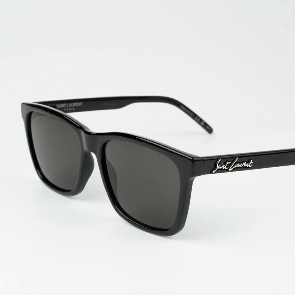NEW Saint Laurent SL318 001 Black Square Unisex Sunglasses